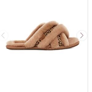 UGG Chestnut Tan Cheetah Speckles Scuffita House Slippers 7